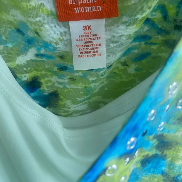 Colorful plus Size Top - Picture 2 of 4